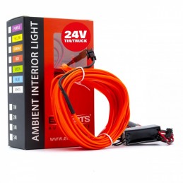 LED svÄtlovodnĂ˝ pĂĄsek 5m (ÄervenĂ˝) 24V